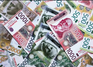 Prosečna plata u decembru 1057 evra