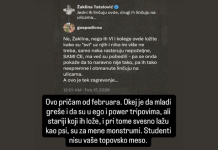 Studenti nisu topovsko meso
