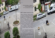 Uklanjanje političkih poruka sa javnih površina završilo se kaznom za muža funkcionerke