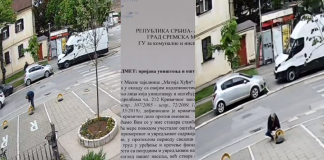Uklanjanje političkih poruka sa javnih površina završilo se kaznom za muža funkcionerke