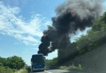 Sudar kamiona i autobusa kod Platičeva
