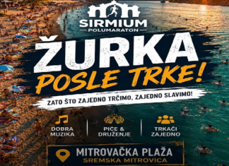 Posle prvog polumaratona „Sirmium 21/7“ – žurka na mitrovačkoj plaži